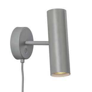 Minimalist, elegant, adjustable wall lamp - gray
