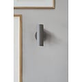 Wandlamp cilinder verstelbaar, grijs metaal, GU10-fitting max. 8W, IP20, hoogte 20 cm, kabel 200 cm