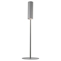 Cylindrical table lamp, adjustable, grey metal, GU10 max. 8W, height 66 cm, IP20, class 2