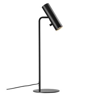 Lampe de table élégante, fine et orientable - noire