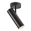 Nordlux minimalist ceiling lamp black, dimmable, width 10cm, shade Ø6cm, GU10 socket