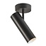 Nordlux minimalistische Deckenleuchte schwarz, dimmbar, Breite 10cm, Schirm Ø6cm, GU10