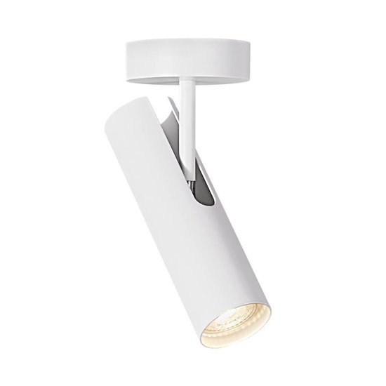 Plafonnier rond en métal blanc, Ø60 cm, douille GU10 max. 8W, dimmable (variateur non inclus), IP20, source lumineuse non incluse