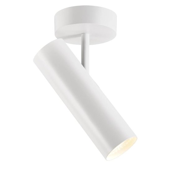 Plafonnier rond en métal blanc, Ø60 cm, douille GU10 max. 8W, dimmable (variateur non inclus), IP20, source lumineuse non incluse