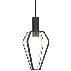 Suspension design 4 lumières GU10 dimmable noir métal