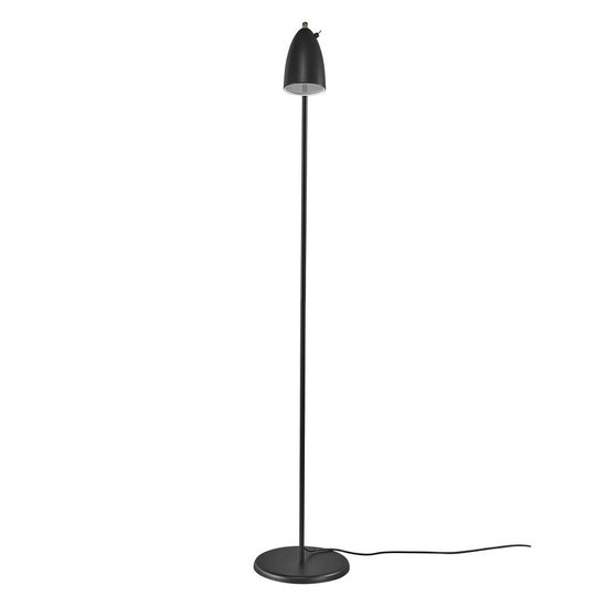 Retro style, elegant, rotatable floor lamp - black