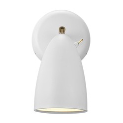 Aplique de pared retro giratorio blanco/telegrey GU10