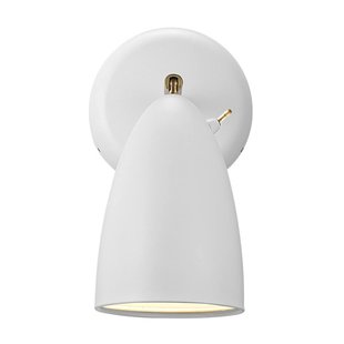 Aplique de pared retro giratorio blanco/telegrey GU10