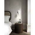 Applique murale rétro, bras pivotant, blanc/télégris, douille GU10 max 6W, IP20, abat-jour 10 cm, câble 250 cm