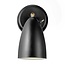 Retro style, elegant, rotatable wall lamp - black