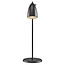 Estilo retro, elegante, lámpara de mesa giratoria - negro