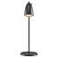 Nordlux lampe de table rétro noire, abat-jour orientable Ø10cm, hauteur 66cm, douille GU10, métal