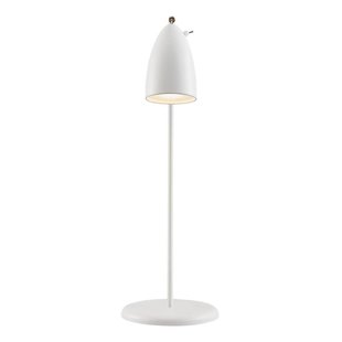 Retro stijl, elegante, draaibare tafellamp - wit/telegrijs
