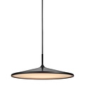Black trumpet-shaped lamp black 42 cm dimmable with your own switch
