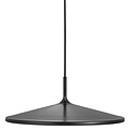 Zwarte trompetvormige lamp zwart 42 cm dimbaar met uw eigen schakelaar