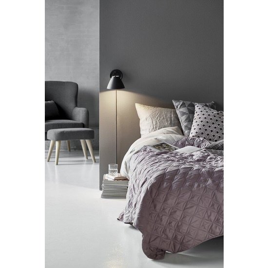 Warm and raw look with a classic and industrial look - wall lamp - black - GU10
