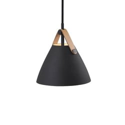 nordlux lampe suspendue 16 cm scandinave blanche, noire, verre blanc