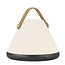 Portable Scandinavian table lamp white/black