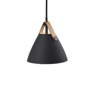 Lámpara colgante escandinava negra E27 68 cm Ø