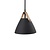 Lámpara colgante escandinava negra E27 68 cm Ø