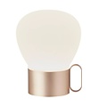NURU 15 lampe de table LED rechargeable, or rose, 4,8W/300 lumens, gradable en 3 étapes, IP44, hauteur 20 cm