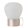 NURU 15 rechargeable LED table lamp, rose gold, 4.8W/300 lumen, 3-step dimmable, IP44, height 20 cm