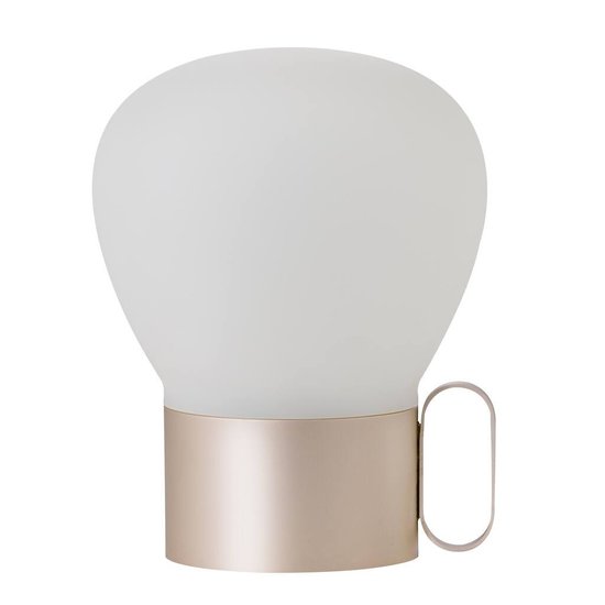 Lampe à poser scandinave portable or rose