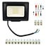 City Line applique spot LED extérieur 20W noir, 1600 lumens, IP65, 142x130x24mm, support orientable