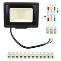 Außenwandstrahler LED SMD 30W schwarz, 2400 Lumen, IP65, 192x172x30 mm, einstellbare Farbtemperatur