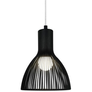 Beautiful pendant of metal black E27 26 cm Ø