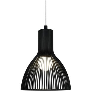 Lámpara colgante cónica metal negro E27 26 cm Ø, cable 300 cm