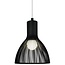 Beautiful pendant of metal black E27 26 cm Ø