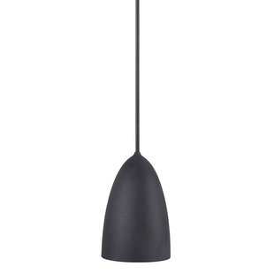 Elegant hanging lamp with a Nordic cool 10cm Ø - black