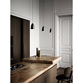 Nordlux Nordic Cool lámpara colgante negra Ø10cm GU10, pantalla metálica con cable textil de 300cm
