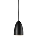 Nordlux Nordic Cool lámpara colgante negra Ø10cm GU10, pantalla metálica con cable textil de 300cm