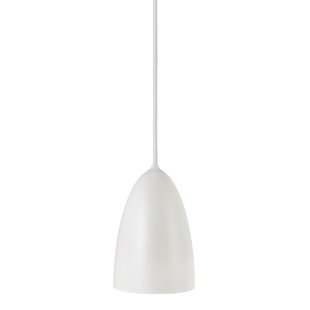 Elegante hanglamp met een Nordic cool 10cm Ø - wit/telegrijs