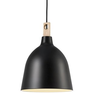 Hanglamp met moderne uitstraling 29cm Ø - zwart