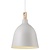 Hängelampe Ø29 cm E27 weiß/grau, Metall und Holz