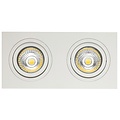 White 3 light recessed spot with freely selectable spot holders