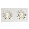 White 3 light recessed spot with freely selectable spot holders
