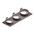 Bronze 3-light recessed spot with freely selectable spot holders