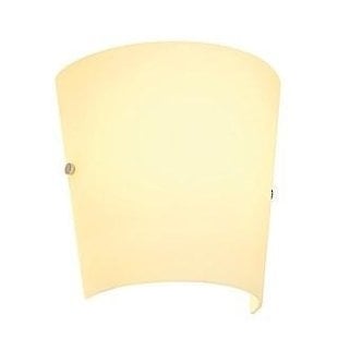 slv Wandleuchte Glas frontal E27 246mm breit für innen