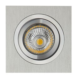 Recessed spotlight gray square hole size 80mm, outer size 93.7 mm