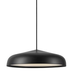 Nordlux suspension minimaliste noire Ø40cm module LED