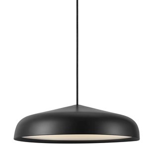 Minimalist and modern hanging lamp 40cm Ø - black