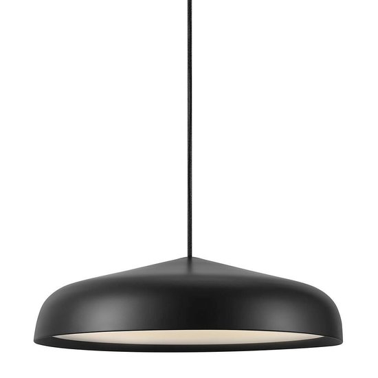 Nordlux minimalistische, moderne Pendelleuchte schwarz, Ø40cm, inkl. 20W LED-Modul, dimmbar