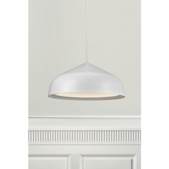 Suspension minimaliste et moderne 25cm Ø - blanc