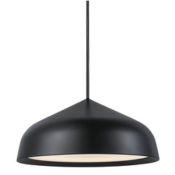 Suspension minimaliste et moderne 25cm Ø - noir