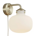 Wandlamp modern, tijdloos en elegant - opaalwit