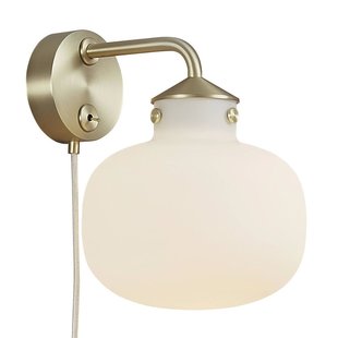 Wandlamp modern, tijdloos en elegant - opaalwit